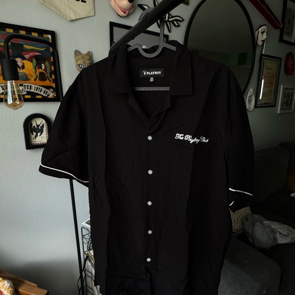Playboy Men's Black Shirt